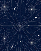 Celestial Starburst Abstract Pattern Rug
