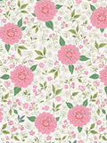 Pink Floral Garden Pattern Rug