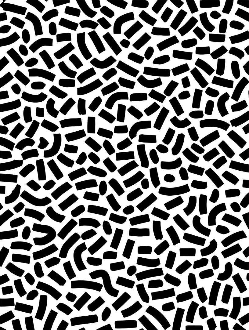 Abstract Brush Stroke Pattern Rug