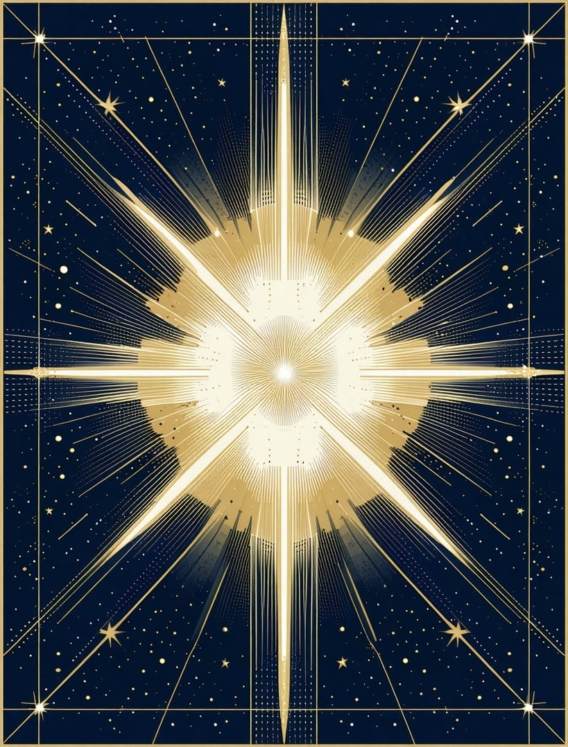 Starburst Cosmic Pattern Rug
