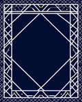 Geometric Lattice Diamond Stripes Rug