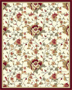 Vintage Floral Pattern Rug