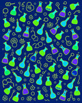 Science Flasks Graphic Pattern Rug