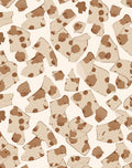 Abstract Brown Stain Scatter Rug