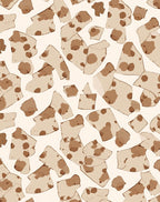Abstract Brown Stain Scatter Rug