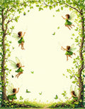 Enchanted Fairy Garden Whimsical Design Rug