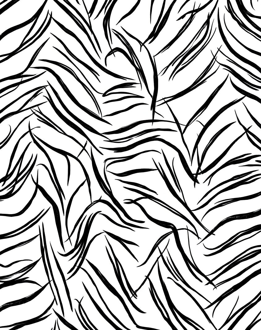 Bold Black Graphic Stripes Rug