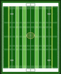 Green And White Striped Football Field Rug