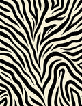 Bold Black And Cream Zebra Pattern Rug