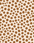 Brown Polka Dot Pattern Design Rug