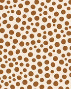 Brown Polka Dot Pattern Design Rug