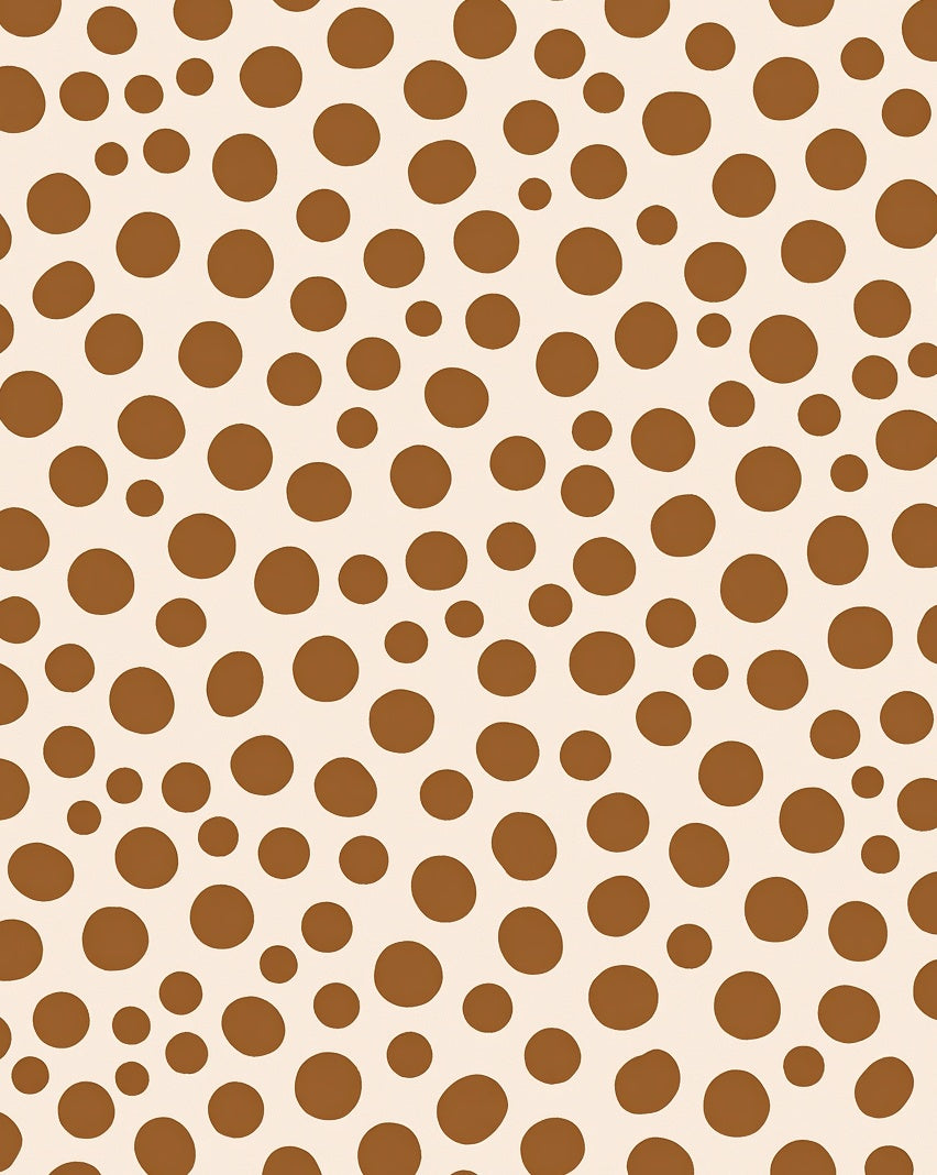 Brown Polka Dot Pattern Design Rug