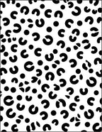 Abstract C Shaped Dots Pattern Rug