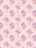 Delicate Floral Sketch Pattern Rug