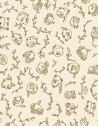Whimsical Frogs and Leafy Vine Pattern Rug