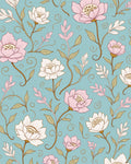 Vintage Floral Swirl Pattern Rug