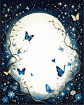 Midnight Garden Butterfly Stars Rug