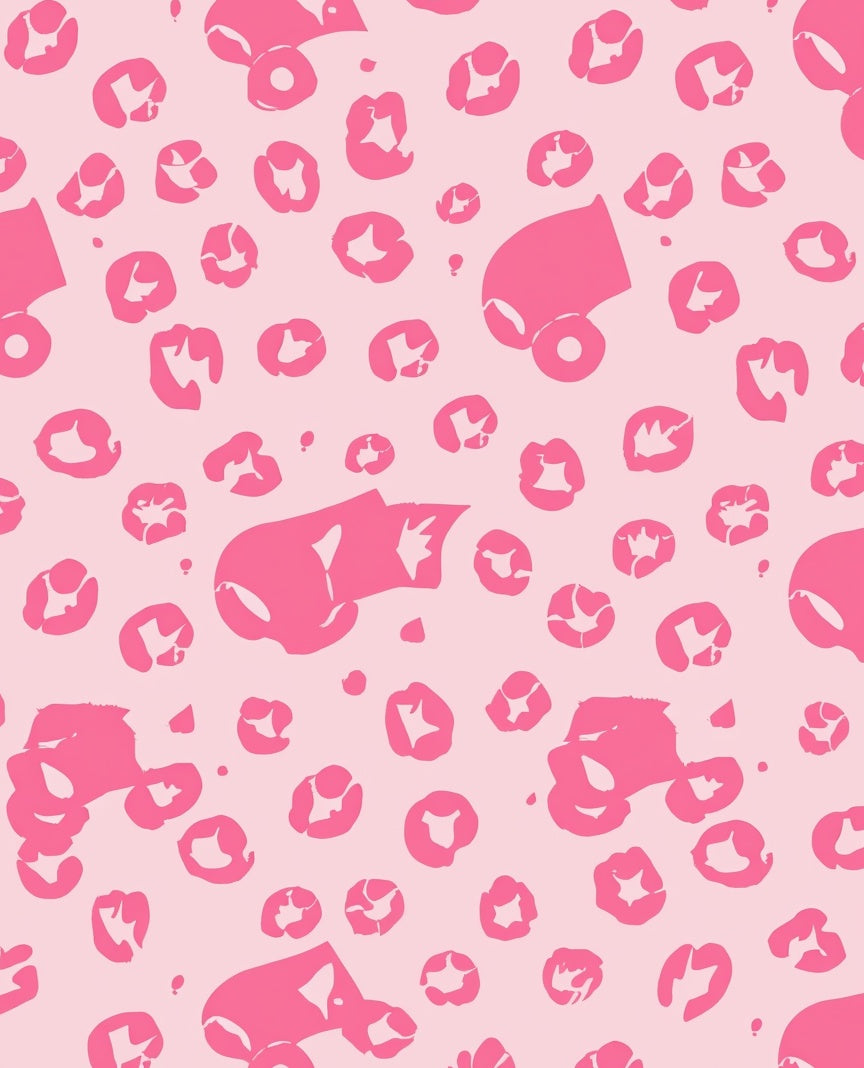 Hot Pink Leopard Spots Rug