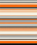 Bold Orange Grey Stripe Pattern Rug