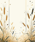 Golden Wheat Field Impression Rug