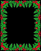 Foliage and Berry Garland Border Rug