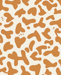 Abstract Terracotta Blob Pattern Rug