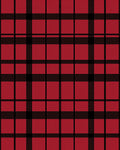 Classic Red Black Plaid Tartan Rug
