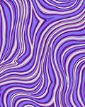 Purple Wave Pattern Rug