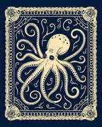 Classic Octopus Ornate Design Rug
