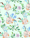 Pastel Botanical Whimsy Pattern Rug