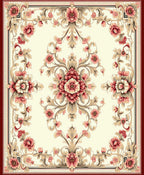 Antique Floral Medallion Pattern Rug
