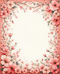 Sweet Pink Blossom Floral Pattern Rug