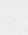 Abstract Swirls White Line Art Rug