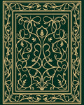 Elegant Floral Scrollwork Pattern Design Rug