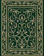 Elegant Floral Scrollwork Pattern Design Rug