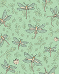 Dragonfly Botanical Garden Pattern Rug
