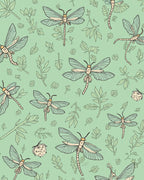 Dragonfly Botanical Garden Pattern Rug
