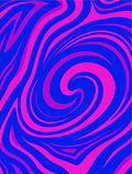 Vibrant Electric Swirl Nebula Rug