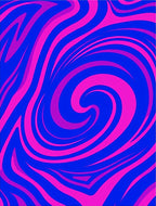 Vibrant Electric Swirl Nebula Rug