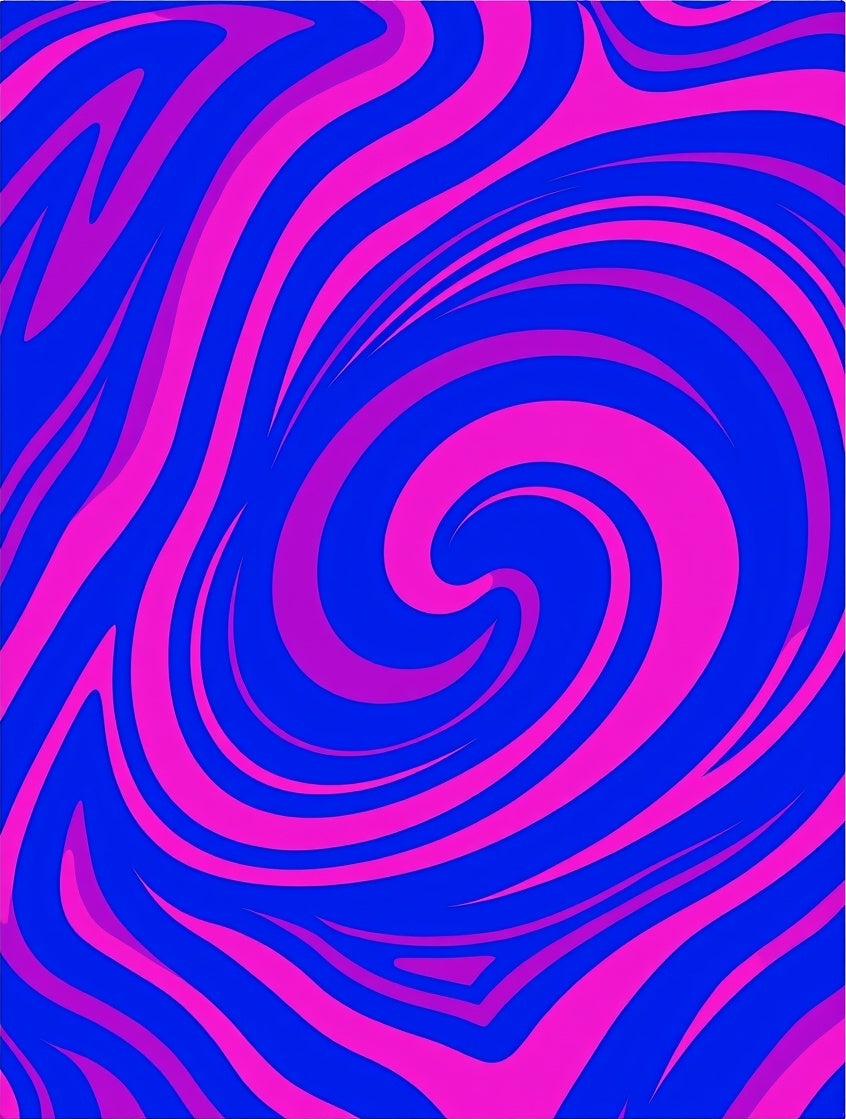 Vibrant Electric Swirl Nebula Rug