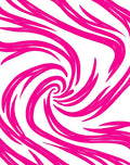 Pink Swirl Abstract Vibrant Pattern Rug