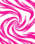 Pink Swirl Abstract Vibrant Pattern Rug