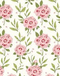 Whimsical Pink Eyeball Floral Pattern Rug