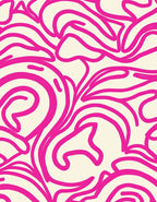 Bold Abstract Swirls Cream Rug