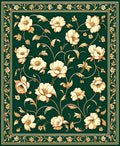 Elegant Floral Vine Patterned Rug