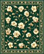 Elegant Floral Vine Patterned Rug