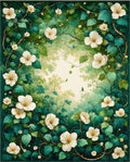 Enchanted Forest Floral Vines Rug