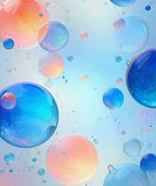 Translucent Bubbles Gradient Pattern Rug