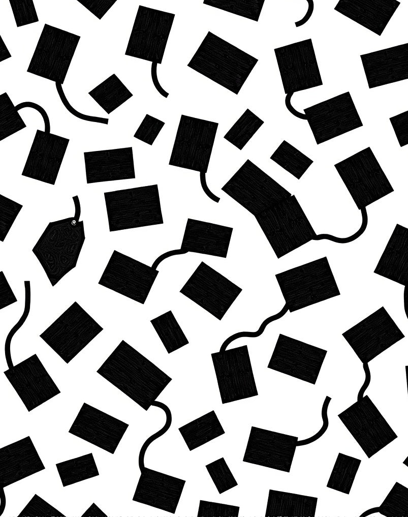 Monochrome Abstract Rectangles Curves Rug