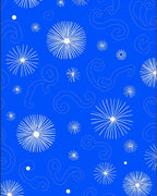 Whimsical Starburst Swirls Design Rug
